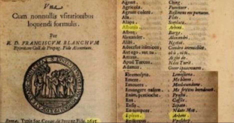 Emrat dhe vendndodhja e shqiptarëve nga Mesjeta deri më sot